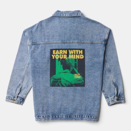Cool Motivatie offerte Denim Jacket (Achterkant)