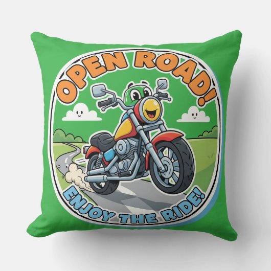 Cool Motorcycle-Adventurous Nursery Decor Kussen (Voorkant)