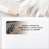 Cool Motorcycle Biker Étiquettes de adresse person (En situation)