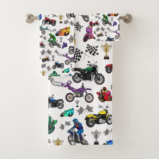 Cool Motorcycle Illustrations Motif (En situation)