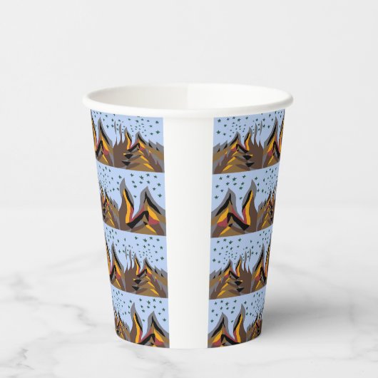Cool Mountains Papieren Bekers (Links)
