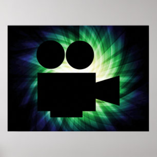 Cool Movie Camera; Video Film Poster