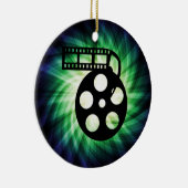 Cool Movie Reel Keramisch Ornament (Rechts)