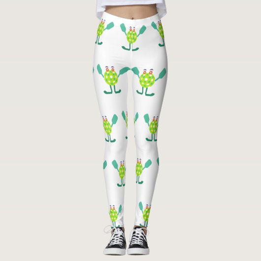 Cool Mr Pickle-ball Pattern Leggings (Voorkant)