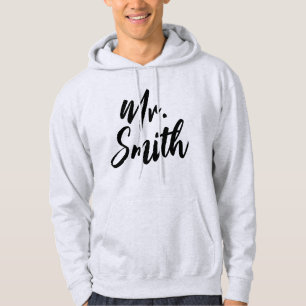 Cool Mr Sweatshirt, Elegant Couple gepersonaliseer Hoodie