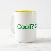 Cool. Mug bicolore de 15 oz (Devant gauche)