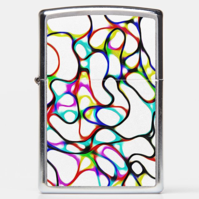 Cool Multi-Color Curvy Lines (Voorkant)