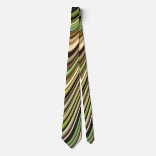 Cool Multi-Color Curvy Lines Stropdas (Voorkant)