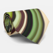 Cool Multi-Color Curvy Lines Stropdas (Opgerold)