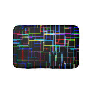COOL Multicolored Striped Patroon Badmat