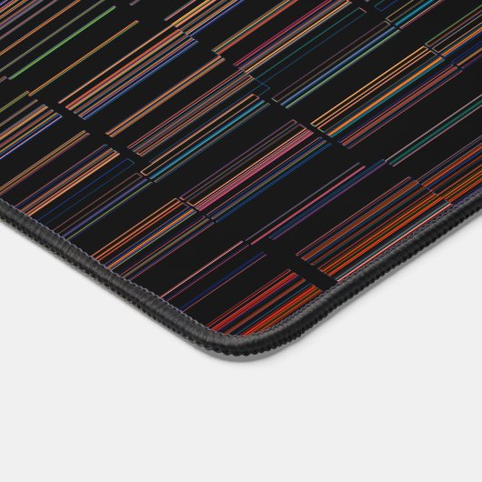 COOL Multicolored Striped Patroon Bureaumat (Hoek)