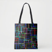COOL Multicolored Striped Patroon Draagtas (Voorkant)