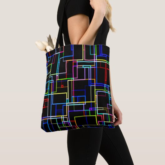 COOL Multicolored Striped Patroon Draagtas (Dichtbij)
