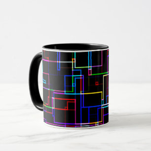 COOL Multicolored Striped Patroon Mok