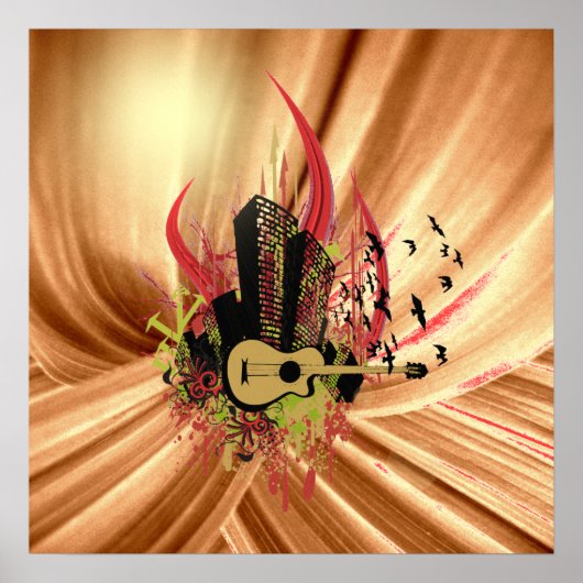 Cool Music Art Print Poster (Voorkant)