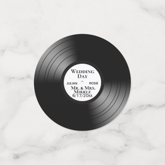 Cool Music Design Custom Records Confetti (Kleine voorkant)