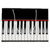 Cool Music-liefhebbers pianokaart Groot Cadeauzakje (Achterkant)