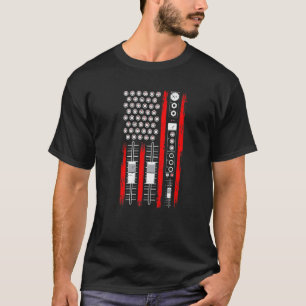 Cool Music Producer American Flag Patriotic Dj T-shirt