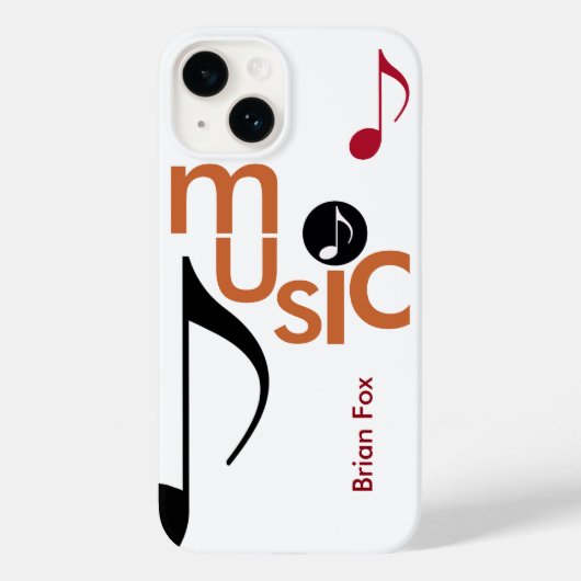 Cool Music-thema Case-Mate iPhone Case (Achterkant)