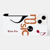 Cool Music-thema Case-Mate iPhone Case (Achterkant (horizontaal))