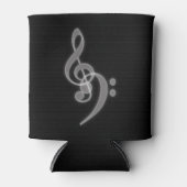Cool Music - Treble and Bass Clef Koelbox Blikjeskoeler (Voorkant)