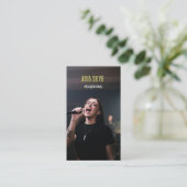 Cool Musician & Songwriter Ajouter Carte de visite (Debout devant)