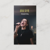 Cool Musician & Songwriter Ajouter Carte de visite (Devant)