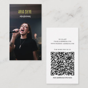 Cool Musician & Songwriter Voeg Foto Visitekaartje