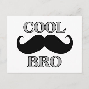 Cool Mustache Bro Briefkaart