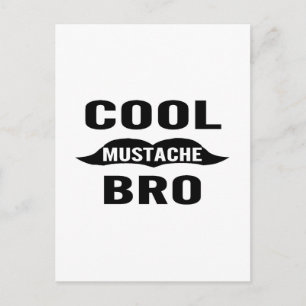 Cool Mustache Bro Briefkaart