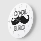 Cool Mustache Bro Grote Klok (Hoek)