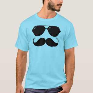 Cool Mustache met Shades T-shirt