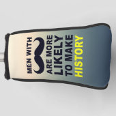 Cool Mustache Quote Typografie Golfheadcover (Voorkant)