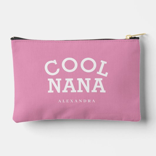 Cool Nana Wit Roze Aangepaste Naam Moederdag Etui (Achterkant)