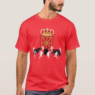 Cool Navarre Flag San Fermin, Pamplona, ontwerp T-shirt