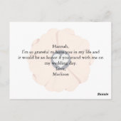 Cool Nectar Maid of Honor Demander une carte posta (Dos)