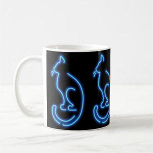 Cool Neon Cat Koffiemok