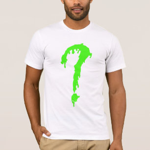 Cool Neon Green Questionmark T-shirt