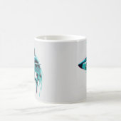 Cool Neon Shark Mug - Art océanique (Centre)