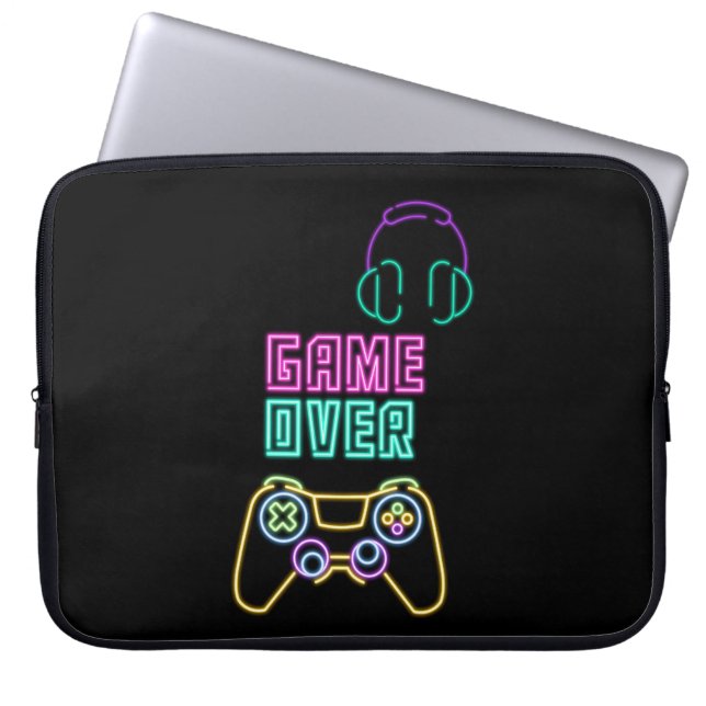 Cool Neon videogame. Laptop Sleeve (Voorkant)
