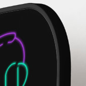Cool Neon videogame Pickleball Paddle (Links Detail)
