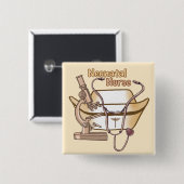 Cool Neonatal Nurse Vierkante Button 5,1 Cm (Voorkant /achterkant)