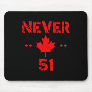 Cool Never 51st State Canada Vlag Grappig 51 State Muismat