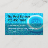 Cool New Swimming Pool Service Visitekaartje (Voorkant)
