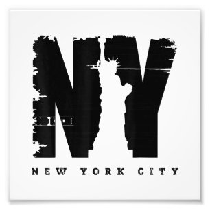 Cool  New York City Style Tee Shirts, Nieuw Y Foto Afdruk