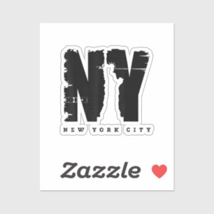 Cool  New York City Style Tee Shirts, Nieuw Y Sticker