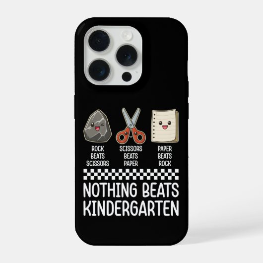 Cool Niets verslaat de basisschool van de kleuters iPhone Hoesje (Achterkant)