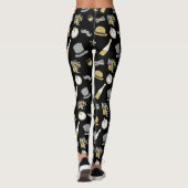 cool nieuwjaarspatroon leggings (Achterkant)