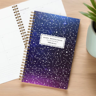 Cool Night Sky Constellations Gepersonaliseerd Planner