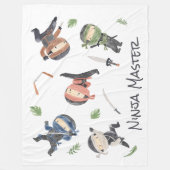 Cool Ninja Kinder  Genderneutraal ontwerp Fleece Deken (Voorkant)